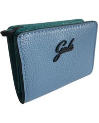 Gabs - Accessoires ,Blauw ,Leer Blauw Leren Rits Portemonnee Kaart Telefoon - Lyst