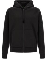 BOSS - Hoodies & Sweatvesten ,Zwart ,Katoen Zip-Through Hoodie - Lyst