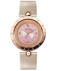 Versace - Eon avorio orologio in pelle al quarzo - Lyst
