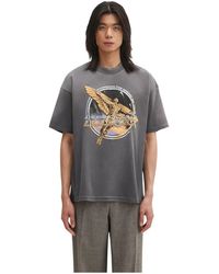 Represent - Tops ,Grijs ,Katoen Golden Tour T-Shirt - Lyst