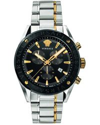 Versace - Accessoires ,Veelkleurig ,V-Chrono Chronograaf Horloge - Lyst