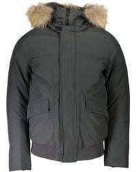 Woolrich - Cotton Jacket With Hood And Removable Fur - Lyst