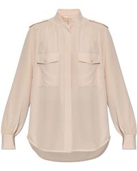 Chloé - Overhemden ,Roze ,Silk Shirt - Lyst