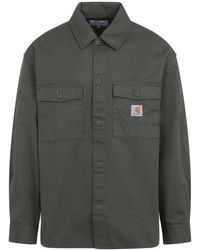 Carhartt - Overhemden ,Groen ,Katoen Jassen Kleding Groen Ss 26 - Lyst