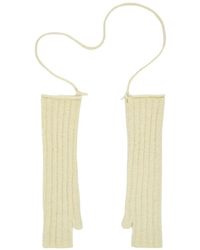Rus - Rippstrick-Fingerhandschuhe Mit Abnehmbarem Schlauchband - Lyst