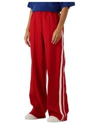 Notre-v - Broeken ,Rood ,Polyester Nv-Gita Wijde Broek - Lyst