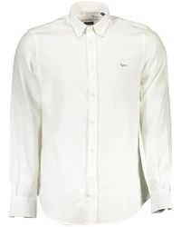 Harmont & Blaine - Camicia bianca in cotone - Lyst