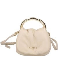 Gaelle Paris - Weiße Kunstleder-Schultertasche - Lyst