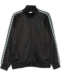 Drole de Monsieur - Jassen ,Zwart ,Polyester Tracksuit Jacket - Lyst