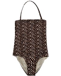 Feel me fab - Badmode ,Zwart ,Ravello Bedrukte Badpak - Lyst