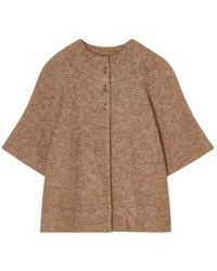 BUSNEL - Truien & Vesten ,Bruin ,Wol Vilanie Cardigan - Lyst