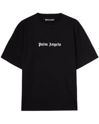 Palm Angels - Logo-print Cotton T-shirt - Lyst