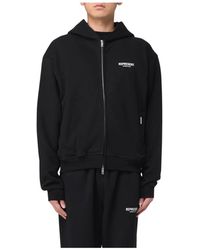 Represent - Schwarzes Sweatshirt Mit Reißverschluss - Lyst