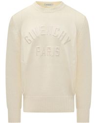 Givenchy - Sweater Van Katoen Met Parijs Borduursel - Lyst