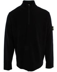 Stone Island - Half-Zip Turtleneck Sweater - Lyst