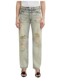 KENZO - Jeans ,Blauw ,Katoen Straight Jeans - Lyst