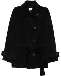 Marella - Jassen ,Zwart ,Belted Coats - Lyst