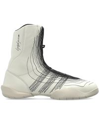 Y-3 - Schoenen ,Wit ,Leer Regu Embroidery Hi - Lyst
