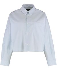 A.P.C. - Cropped Shirt - Lyst