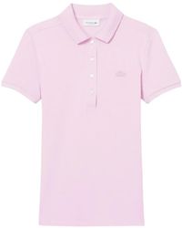 Lacoste - Tops ,Roze ,Katoen L.12.D Slim Fit Stretch Mini Piqué Polo - Lyst