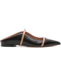 Malone Souliers - Schwarze leder slip-on spitze zehen schuhe - Lyst