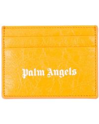 Palm Angels - Logo kartenhalter leder strukturiert - Lyst