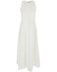 Antonelli - Kleedjes ,Wit ,Witte Mouwloze Jurk - Lyst