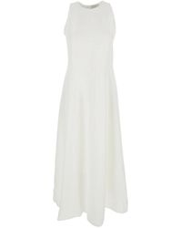 Antonelli - Kleedjes ,Wit ,Witte Mouwloze Jurk - Lyst
