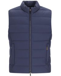 Moorer - Gebreid Vest Met Oliver-Stijl - Lyst
