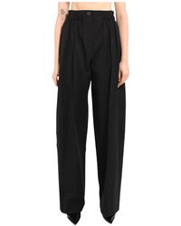 Sportmax - Wide Trousers - Lyst
