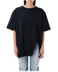 The Attico - Oversized T-Shirt Met Logo Borduursel - Lyst