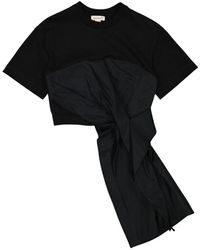 McQueen - Kurzarm Rundhals Baumwoll T-Shirt - Lyst