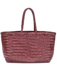Dragon Diffusion - Handgewebte Ledertasche - Lyst