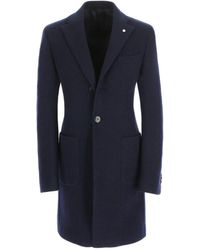 L.B.M. 1911 - Blauwe Jersey Jas - Lyst