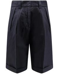 Aspesi - Korte Broeken ,Blauw ,Katoen Lange Shorts - Lyst