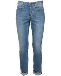 Siviglia - Slim fit baumwoll jeans mit reißverschluss - Lyst