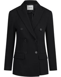 Jucca - Dubbelrijige Stretch Viscose Blazer - Lyst