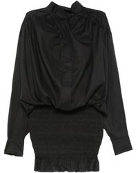 ANDAMANE - Rania Mini-Jurk Met Plooiwerk - Lyst