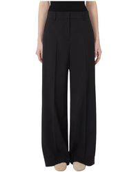 Weekend by Maxmara - Broeken ,Zwart ,Wol Visivo Palazzo Broek - Lyst