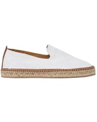 SCAROSSO - Schoenen ,Wit ,Leer Martin Witte Canvas Espadrilles - Lyst