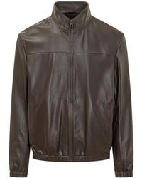 BOSS - Leather Jackets - Lyst