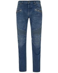 Balmain Slim Fit Jeans - - Heren - Blauw