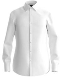 HUGO - Overhemden ,Wit ,Boss Shirts Wit - Lyst