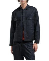 Replay - Klassische Baumwoll-Twill-Jacke - Lyst