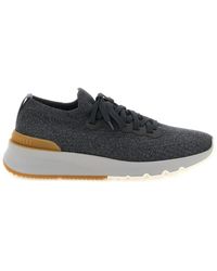 Brunello Cucinelli - Runners Cotton Knit Sneakers - Lyst