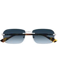 Gucci - Zonnebril Met Rechthoekig Montuur - Lyst