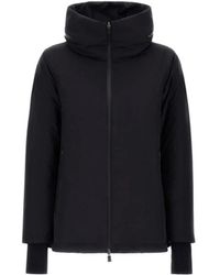 Herno - Jassen ,Zwart ,Polyester Piumino Corto - Lyst
