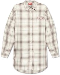 DIESEL - Kleedjes ,Grijs ,Shirt Dress D-Dalis-Q1 - Lyst