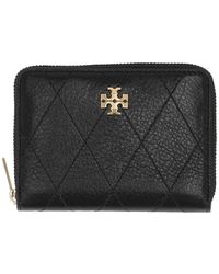 Tory Burch - Small Charlie Quilted Zip-Around Wallet - Lyst