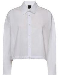 Pinko - Overhemden ,Wit ,Katoen Camicia - Lyst